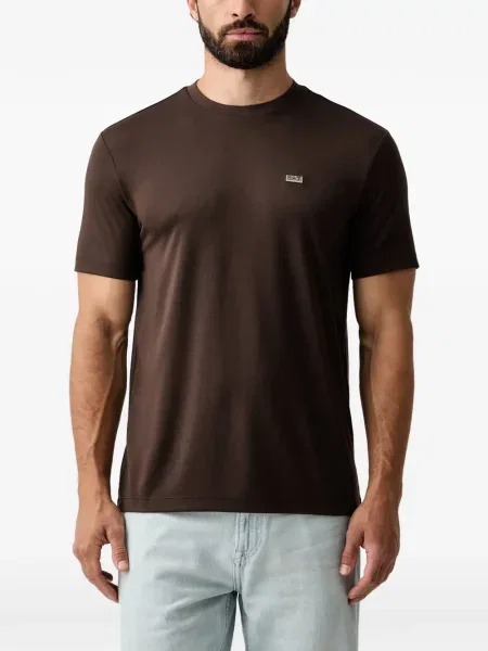 Tricou Ea7 Emporio Armani cu autograf maro