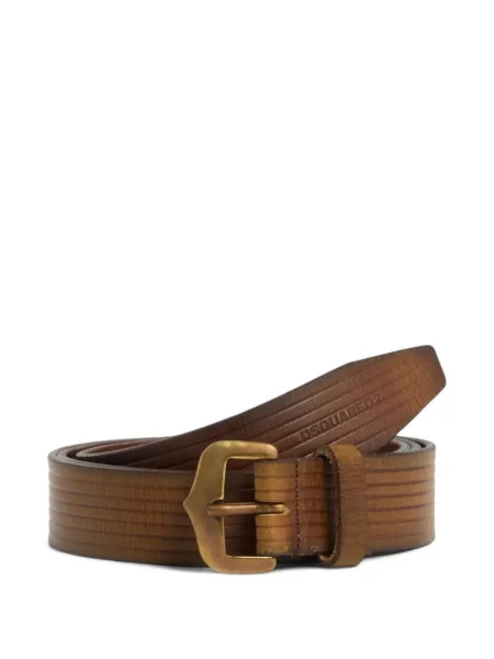 Curea Dsquared2 din piele cu cataramă maro