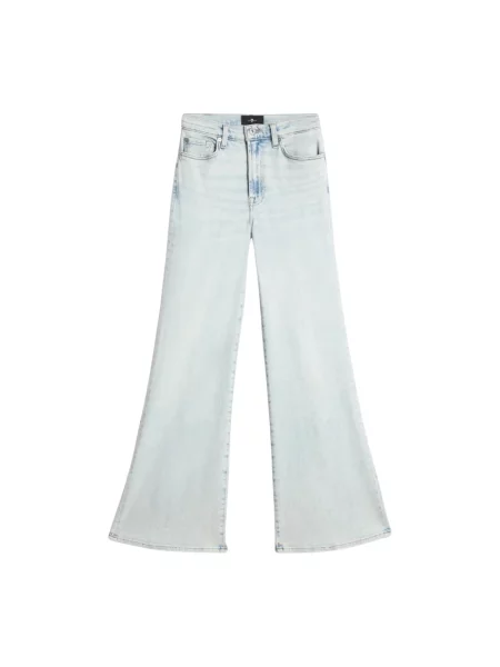 Jeansy dzwony 7 For All Mankind dzwony niebieskie