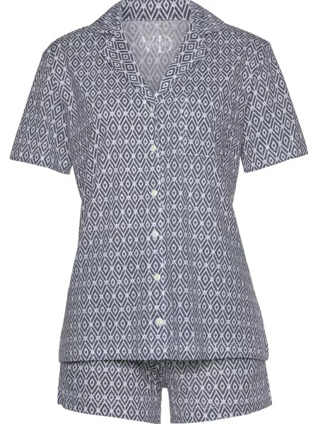 VIVANCE Kratke hlače za spanje Dreams antracit / svetlo siva