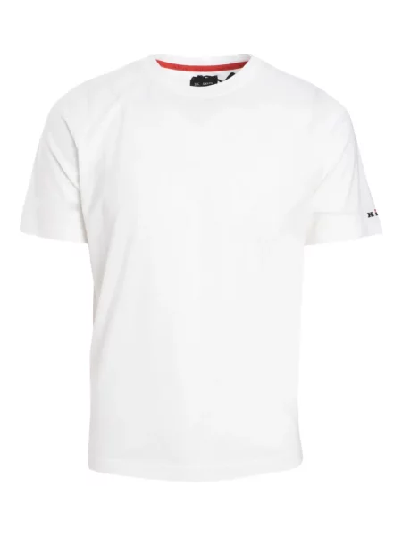 Tricou Kiton cu broderie alb