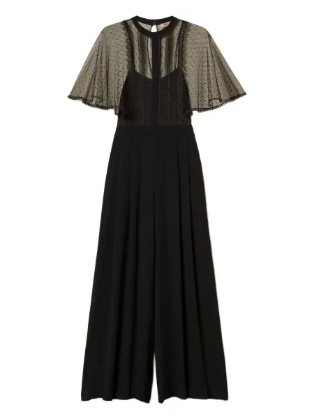 Salopetă Twinset din tul negru