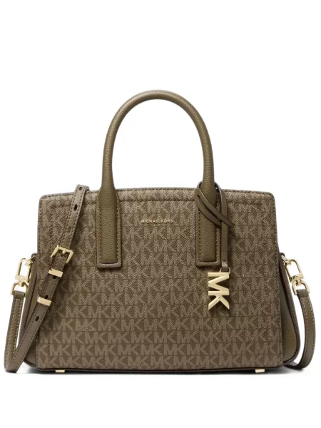 Geantă Michael Kors cu autograf maro