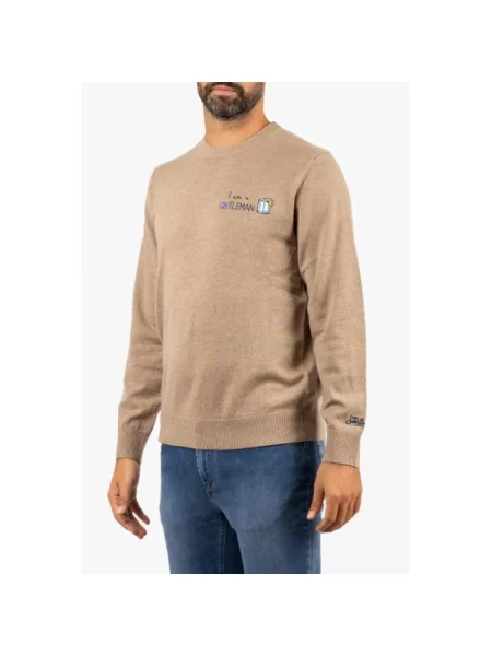 Dzianinowy sweter Saint Barth beżowy