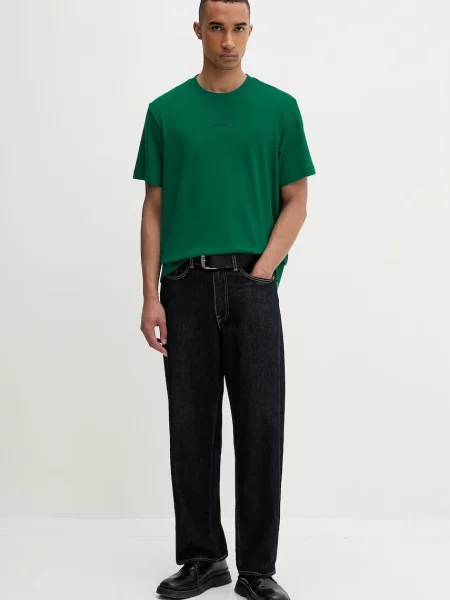 Calvin Klein kratka majica z elastanom zelena