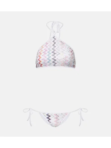 Bikini Missoni cu gât halter