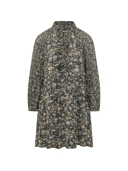 Rochie mini Ba&sh cu model floral cu imagine verde
