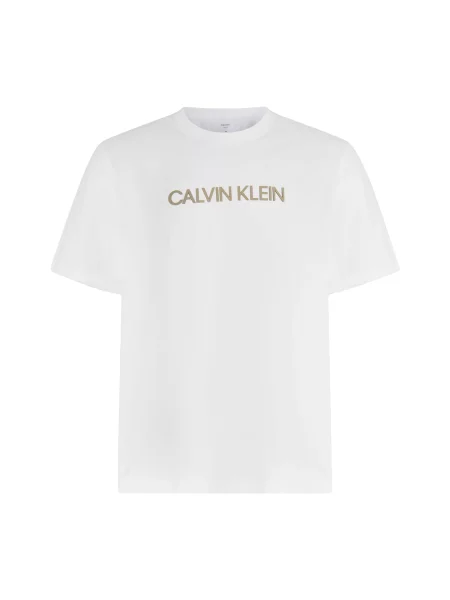 Calvin Klein Tricou nisipiu alb