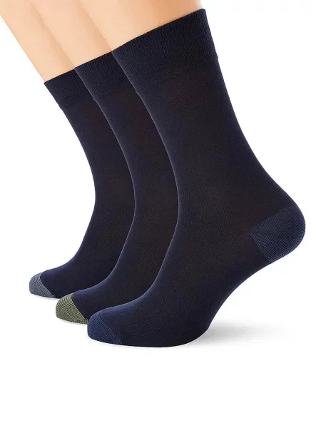 Однотонные мужские носки из 3 шт. чорні