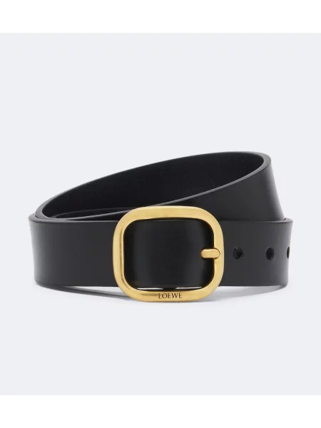 Cu centură curea Loewe din piele negru