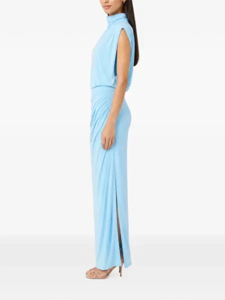 Rochie midi Simkhai din jerseu drapată albastru