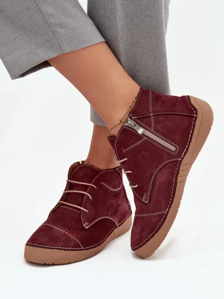 Kožené poltopánky Artiker biela