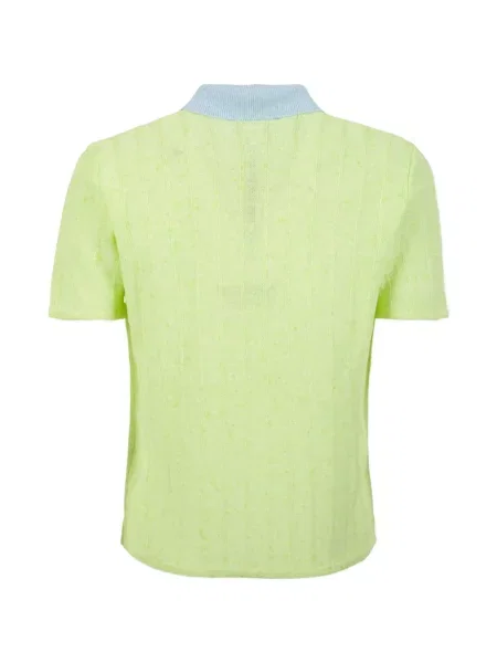 Tricou polo Marni tricotate verde