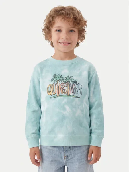 Quiksilver Bluză Tie Dye celest Comfort Fit albastru