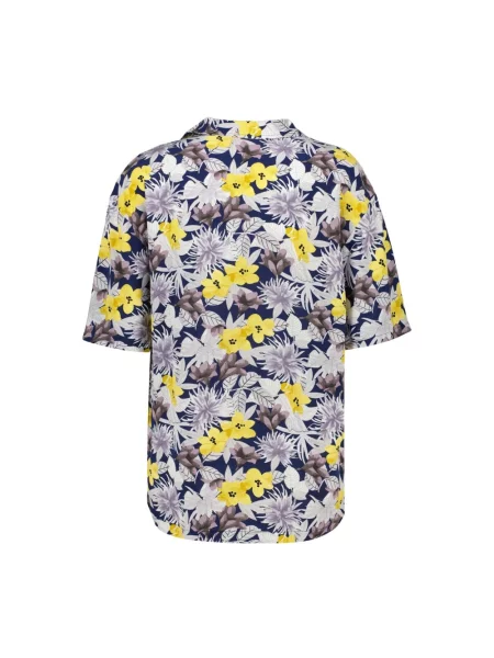 HUGO koszula plażowa BEACH SHIRT RELAXED żółta
