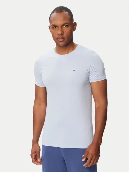 Tommy Jeans T-Shirt Jersey jasny niebieski