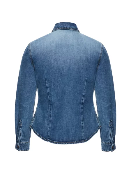 Cămașă din denim Magda Butrym albastru