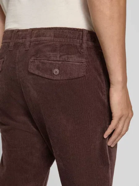 Spodnie sztruksowe o kroju regular fit z pasem ze ściąganiem S.oliver Red Label