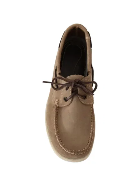 Fűzős szarvasbőr loafer Pollini
