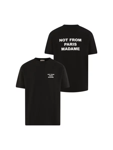 Drôle de Monsieur t-shirt Le T-Shirt Slogan z nadrukiem czarny