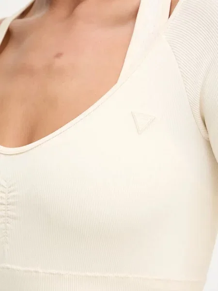 Лонгслів Guess PEONY бежевий