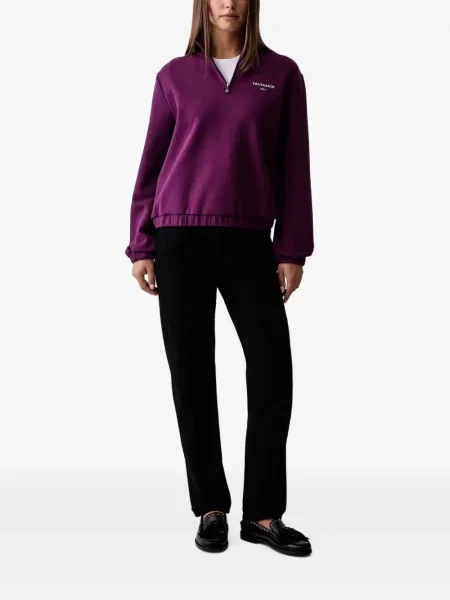 Hanorac cu fermoar Trussardi cu imagine violet