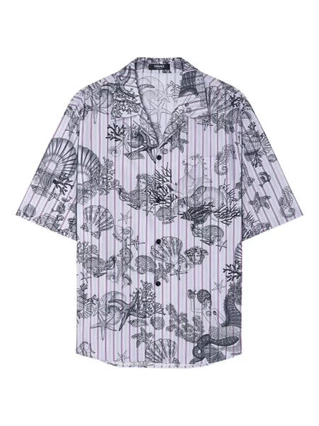 Krátká košile Versace fialová