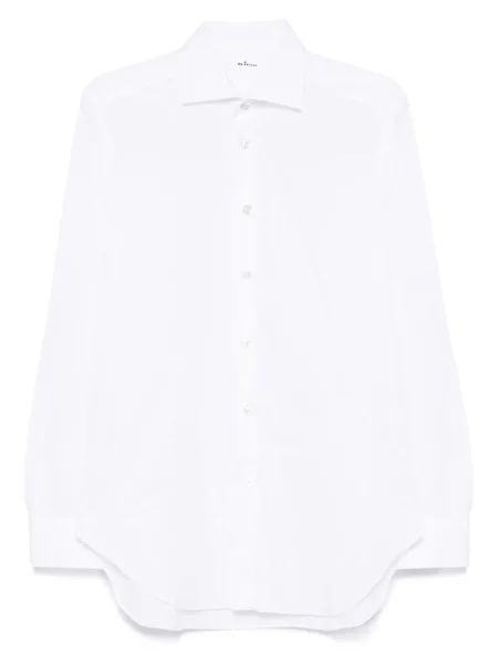 Gulerat cămașă Kiton alb