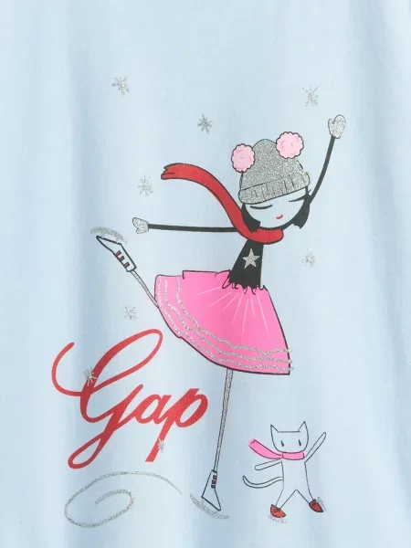 Gyerek póló Gap világoskék
