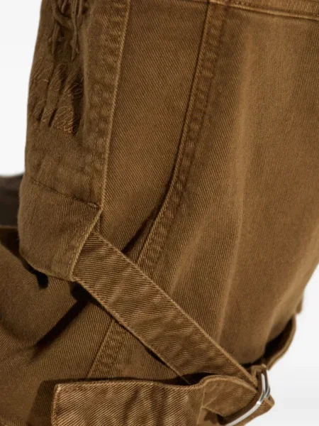 Pantaloni Off-white din canvas alb