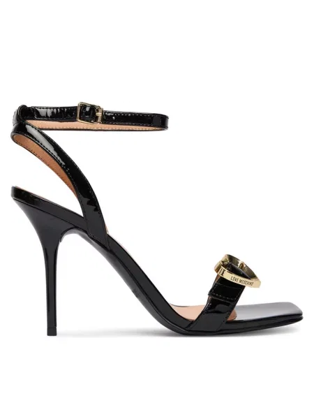 Love Moschino sandały skórzane czarne