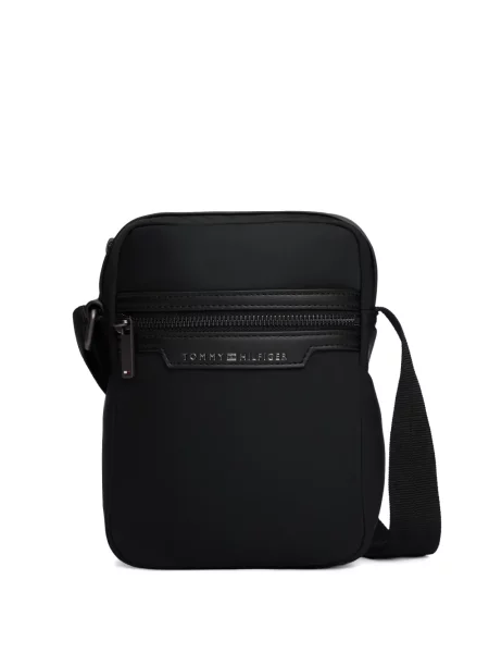 Geantă crossbody Tommy Hilfiger cu autograf negru