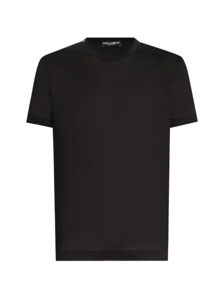 Меланж тениска Dolce & Gabbana от джърси черно