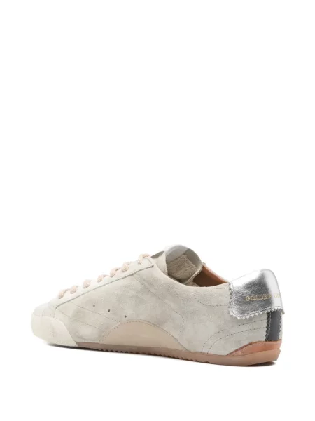 Sneakerși Golden Goose din piele de căprioară auriu