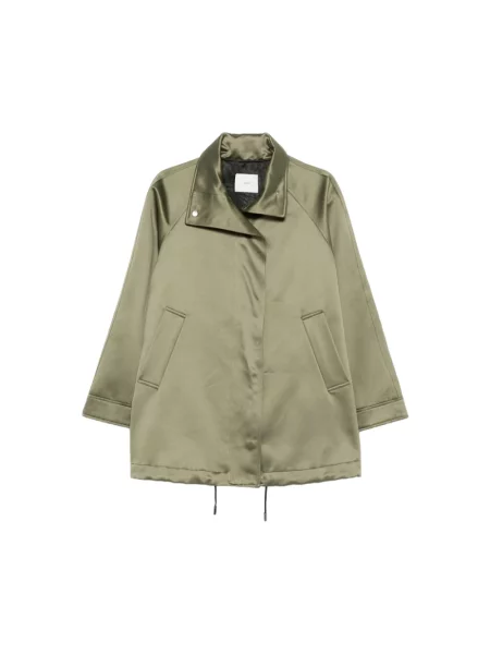 Parka Covert wiązana zielona