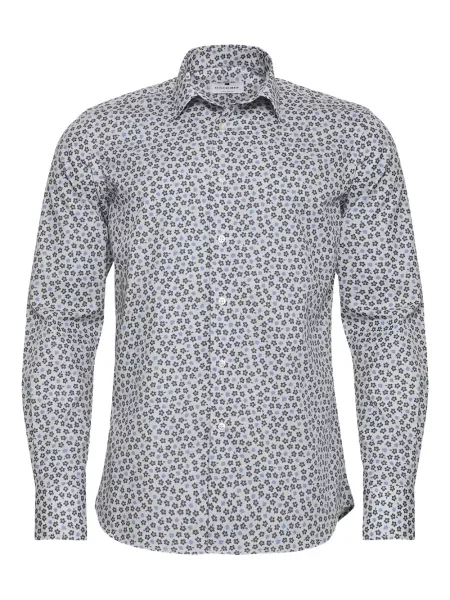 Cămașă Loja Das Meias cu model floral cu imagine lungă alb