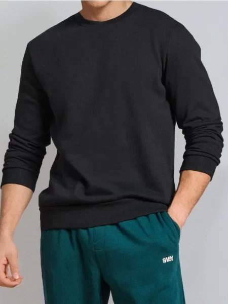 Sinsay Bluza w stylu basic czarny