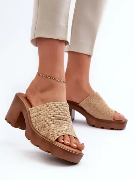 Papuci de casă Kesi bej