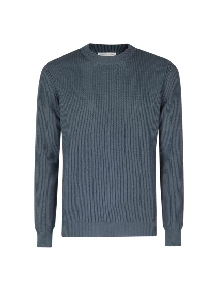 Sweter Roberto Collina wełniany niebieski