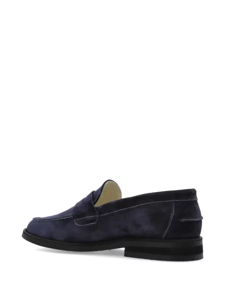 Hímzett szarvasbőr loafer Duke & Dexter kék