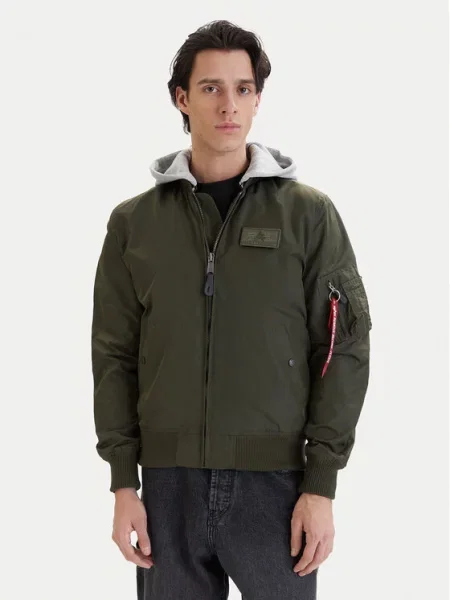 Alpha Industries Куртка бомбер сірий