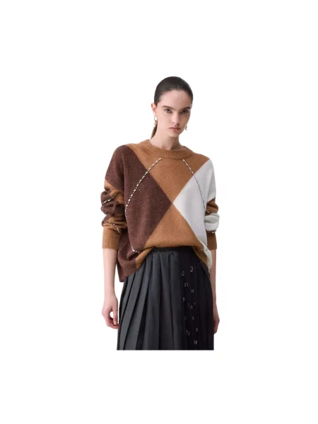 Sweter Liu Jo wełniany brązowy