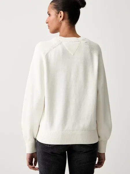 Tommy Jeans sweter z wełną biały