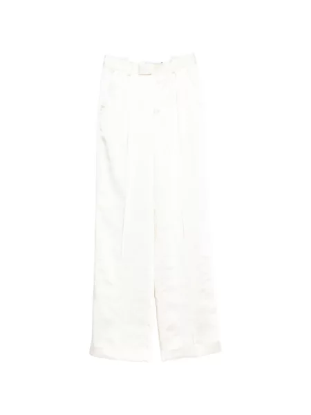 Pantaloni Self-portrait din satin