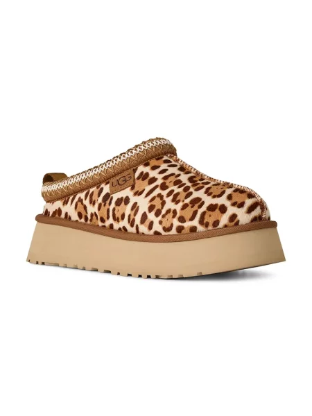 UGG kapcie skórzane W Tazz Plains beżowe