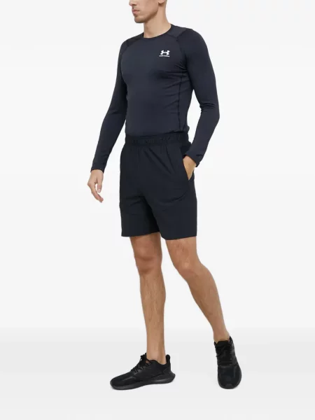 Lung tricou Under Armour cu autograf negru