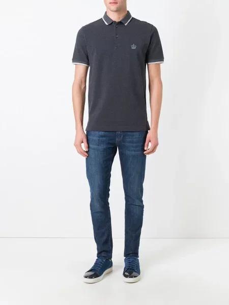 Polo Dolce & Gabbana με κέντημα γκρι