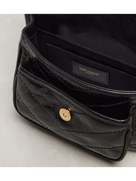 Geanta de piele Saint Laurent din piele negru