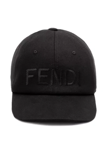 Șapcă Fendi cu broderie negru