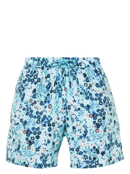 Slip de baie Hackett cu model floral cu imagine albastru